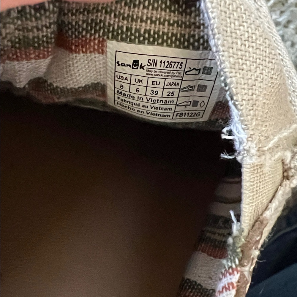 Sanuk Womens You Got My Back St Hemp Natural Sz 8 Slides Slip On Mule Comfort - Picture 5 of 5